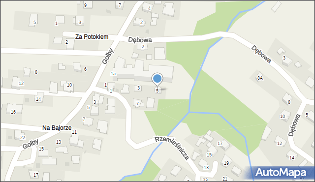 Bachowice, Rzemieślnicza, 5, mapa Bachowice