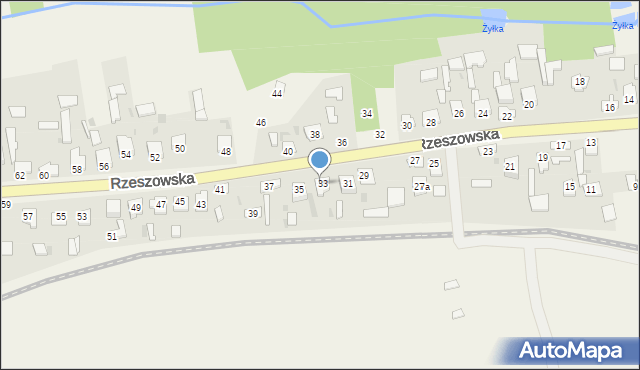 Bełżec, Rzeszowska, 33, mapa Bełżec