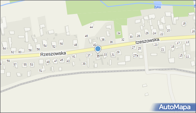 Bełżec, Rzeszowska, 35, mapa Bełżec