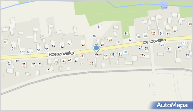 Bełżec, Rzeszowska, 37, mapa Bełżec