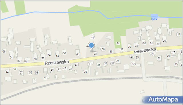 Bełżec, Rzeszowska, 42, mapa Bełżec