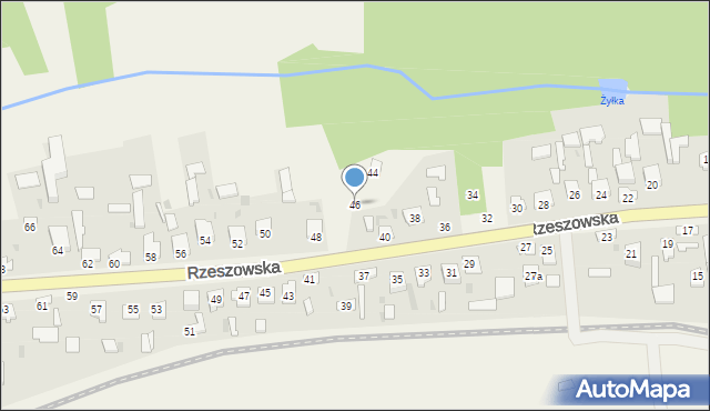 Bełżec, Rzeszowska, 46, mapa Bełżec