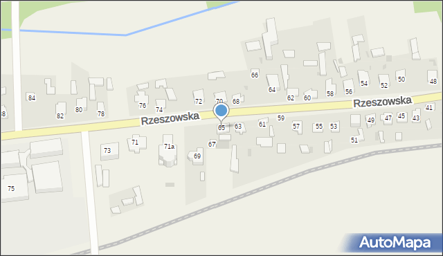 Bełżec, Rzeszowska, 65, mapa Bełżec