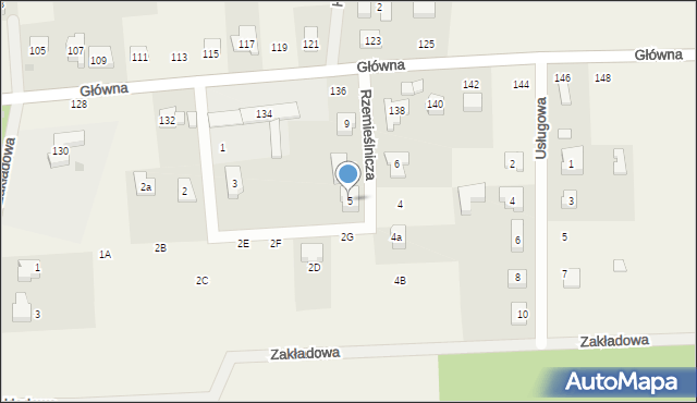 Biskupice, Rzemieślnicza, 5, mapa Biskupice