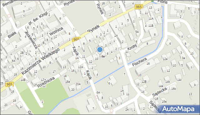 Bochnia, Rzeźnicka, 8a, mapa Bochni