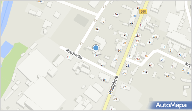 Brodnica, Rzeźnicka, 1A, mapa Brodnica