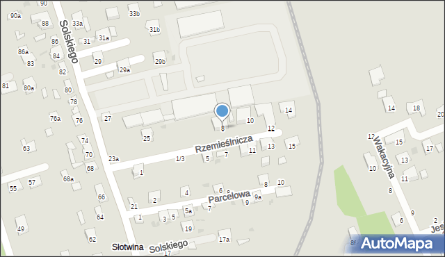 Brzesko, Rzemieślnicza, 8, mapa Brzesko