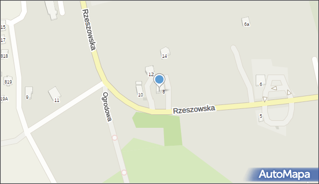 Brzozów, Rzeszowska, 8A, mapa Brzozów