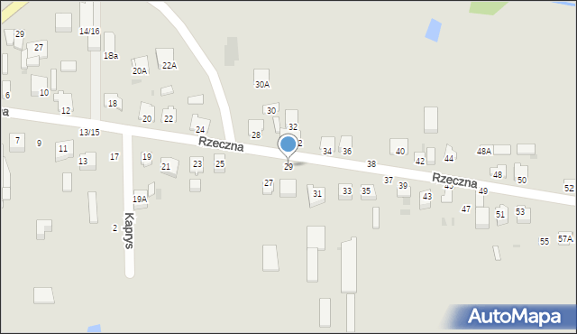 Częstochowa, Rzeczna, 29, mapa Częstochowy