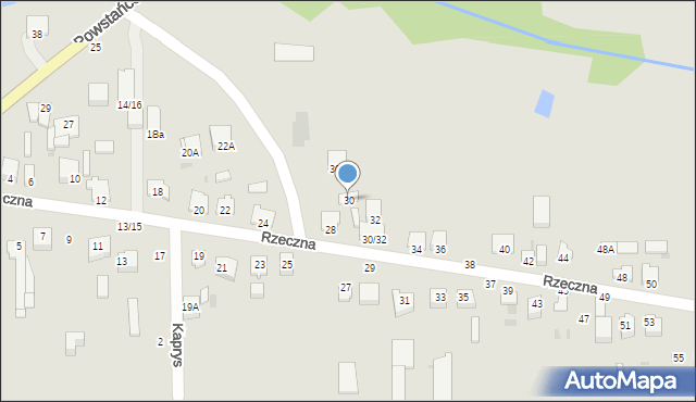 Częstochowa, Rzeczna, 30, mapa Częstochowy