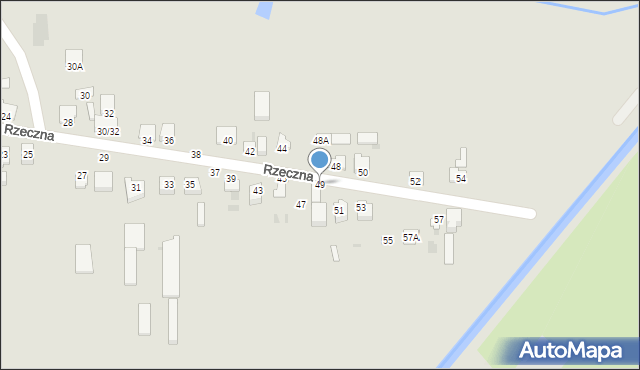 Częstochowa, Rzeczna, 49, mapa Częstochowy