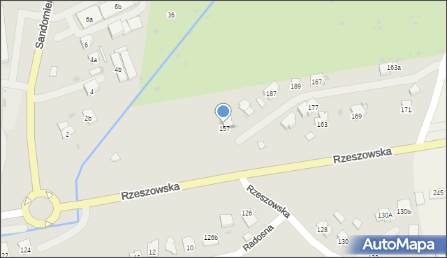 Dębica, Rzeszowska, 157, mapa Dębicy