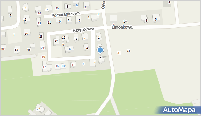 Dębogórze, Rzepakowa, 5, mapa Dębogórze