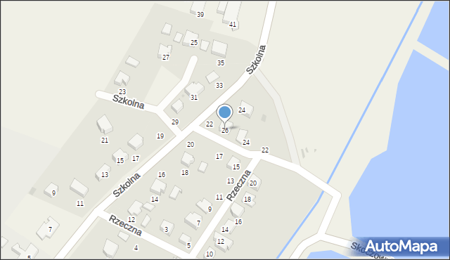 Dębowiec, Rzeczna, 26, mapa Dębowiec