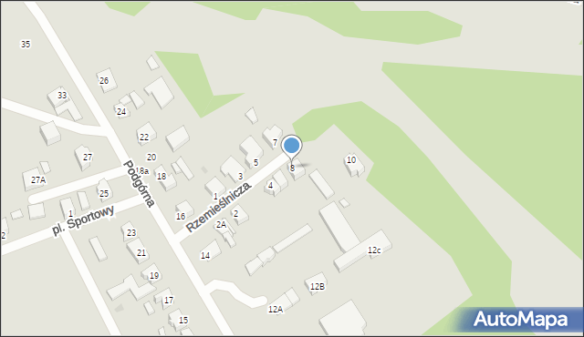 Drezdenko, Rzemieślnicza, 8, mapa Drezdenko