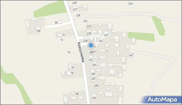 Dzikowiec, Rzeszowska, 149, mapa Dzikowiec