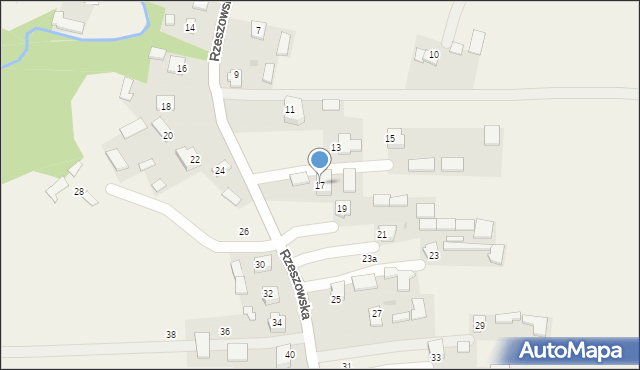Dzikowiec, Rzeszowska, 17, mapa Dzikowiec
