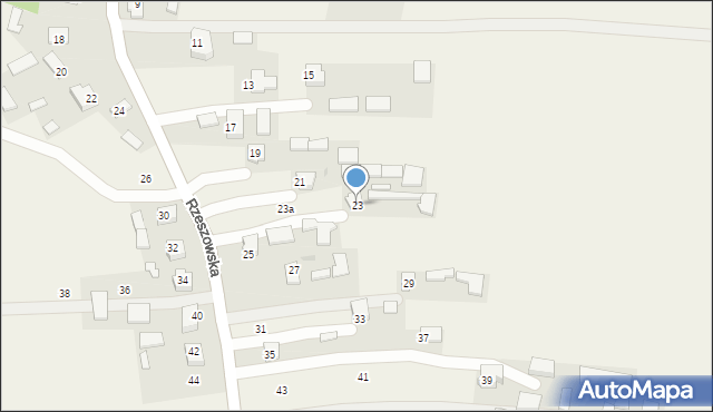 Dzikowiec, Rzeszowska, 23, mapa Dzikowiec