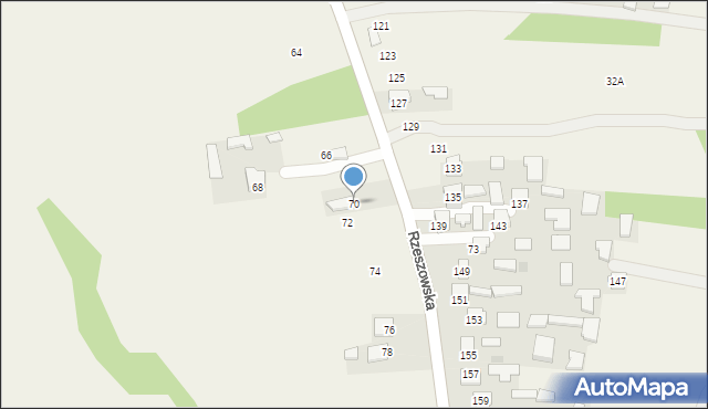 Dzikowiec, Rzeszowska, 70, mapa Dzikowiec