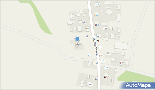 Dzikowiec, Rzeszowska, 90, mapa Dzikowiec