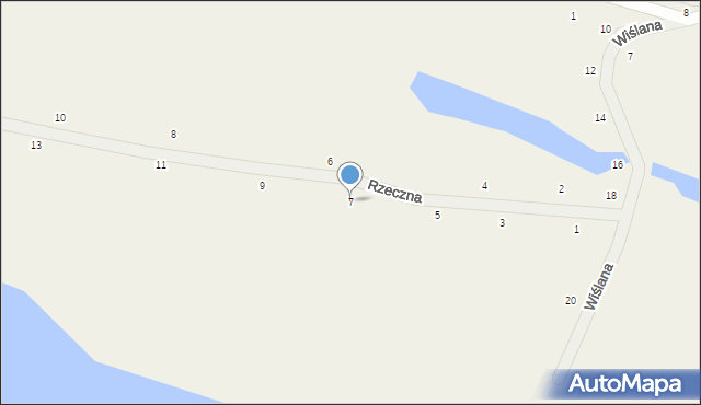 Dzikowo, Rzeczna, 7, mapa Dzikowo