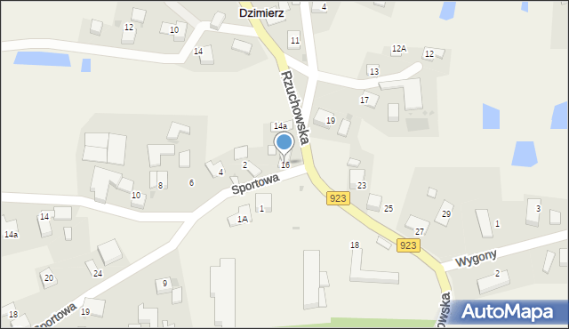 Dzimierz, Rzuchowska, 16, mapa Dzimierz