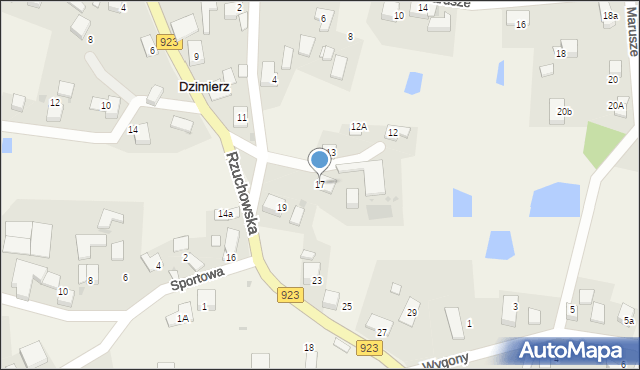 Dzimierz, Rzuchowska, 17, mapa Dzimierz