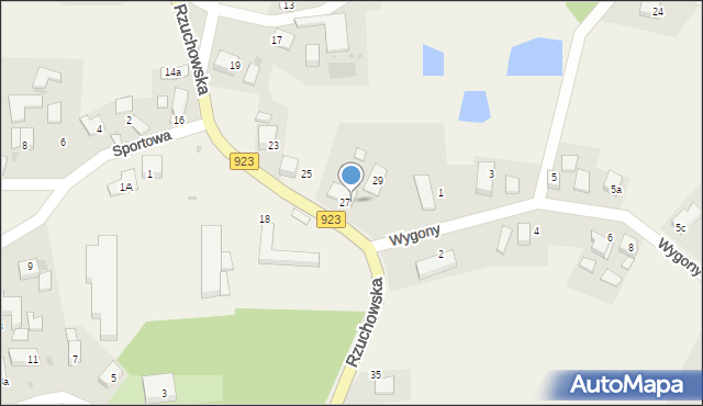 Dzimierz, Rzuchowska, 27/1, mapa Dzimierz