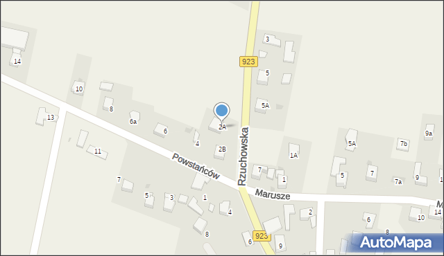 Dzimierz, Rzuchowska, 2A, mapa Dzimierz