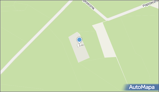 Garnek, Rzeczna, 1, mapa Garnek