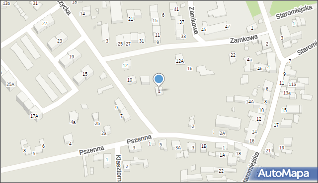 Gliwice, Rzeczycka, 4, mapa Gliwic