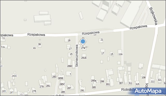 Gliwice, Rzepakowa, 27a, mapa Gliwic