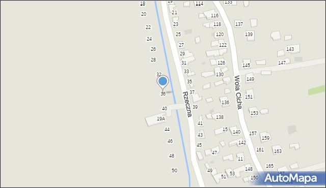 Głogów Małopolski, Rzeczna, 36, mapa Głogów Małopolski