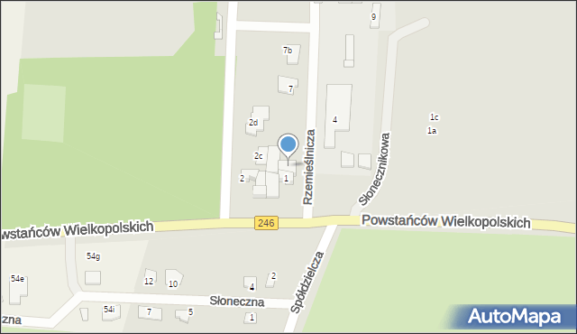 Gniewkowo, Rzemieślnicza, 3, mapa Gniewkowo