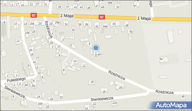 Golina, Rzeźnicza, 11, mapa Golina