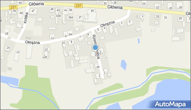 Gostycyn, Rzemieślnicza, 4, mapa Gostycyn