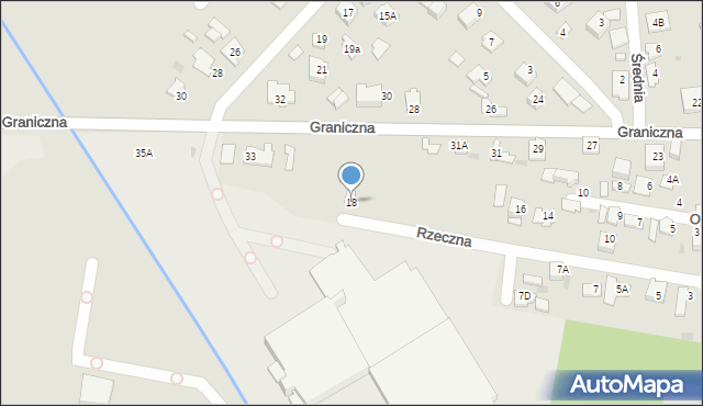 Grodzisk Mazowiecki, Rzeczna, 18, mapa Grodzisk Mazowiecki