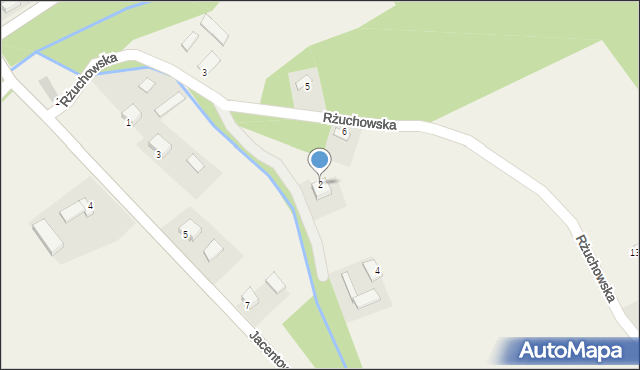 Gromadzice, Rżuchowska, 2, mapa Gromadzice