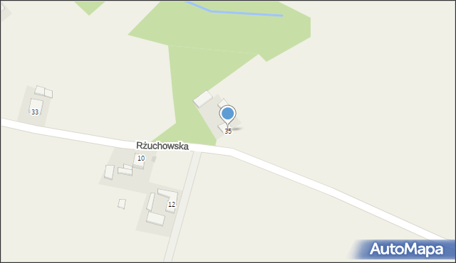 Gromadzice, Rżuchowska, 35, mapa Gromadzice