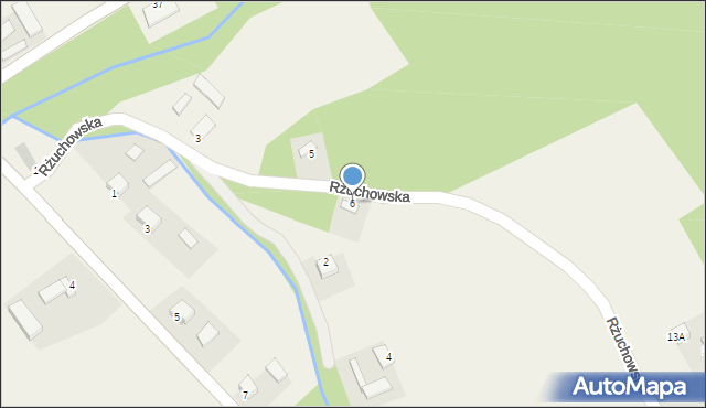 Gromadzice, Rżuchowska, 6, mapa Gromadzice