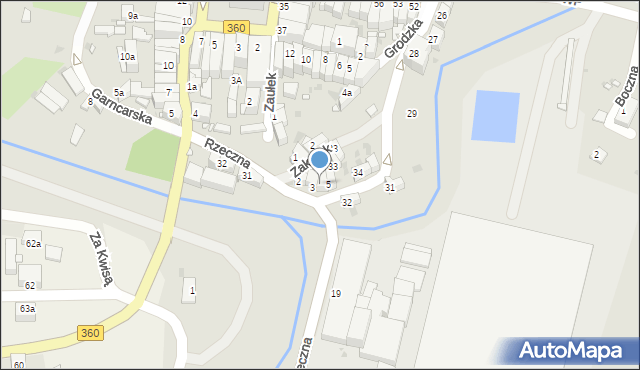 Gryfów Śląski, Rzeczna, 4, mapa Gryfów Śląski