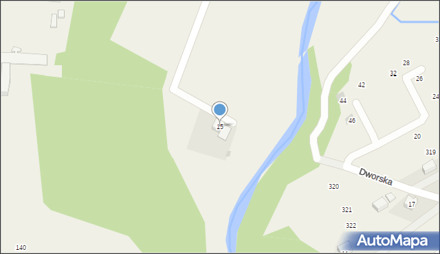 Izdebnik, Rzeczna, 15, mapa Izdebnik