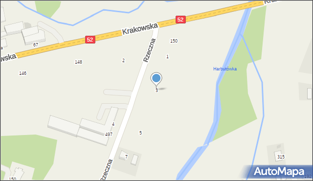 Izdebnik, Rzeczna, 3, mapa Izdebnik