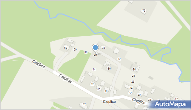 Jangrot, Rzeczna, 46, mapa Jangrot