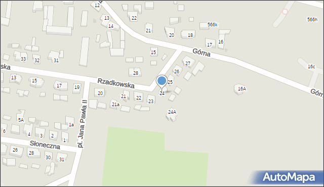 Kaczory, Rzadkowska, 24, mapa Kaczory