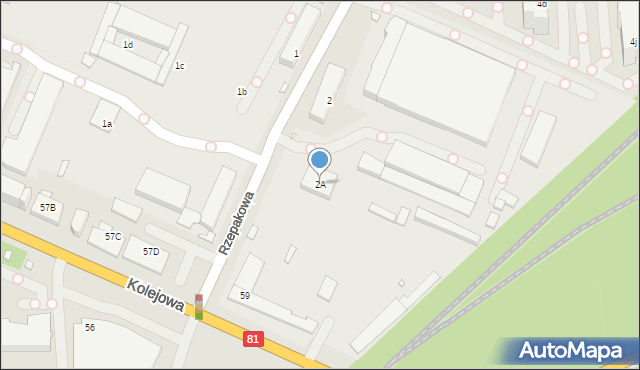 Katowice, Rzepakowa, 2A, mapa Katowic