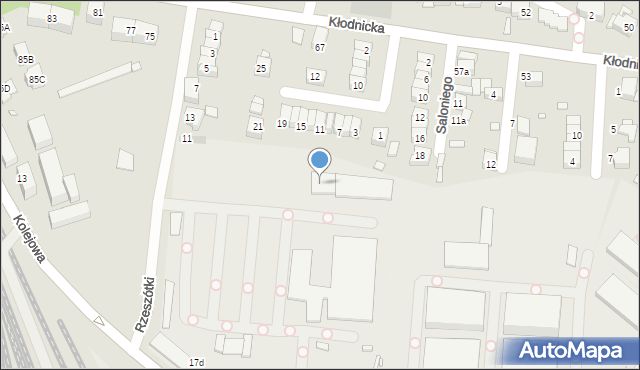 Katowice, Rzeszótki Aleksandra, 13, mapa Katowic