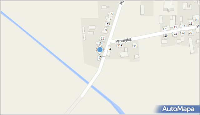 Kazimierz, Rzeczna, 15, mapa Kazimierz