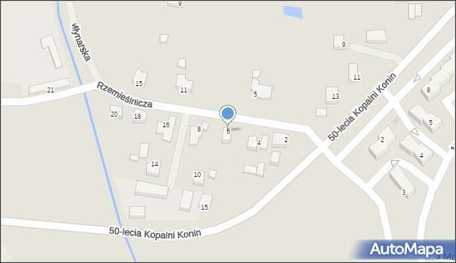 Kleczew, Rzemieślnicza, 6, mapa Kleczew