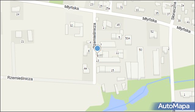 Kobylnica, Rzemieślnicza, 9, mapa Kobylnica